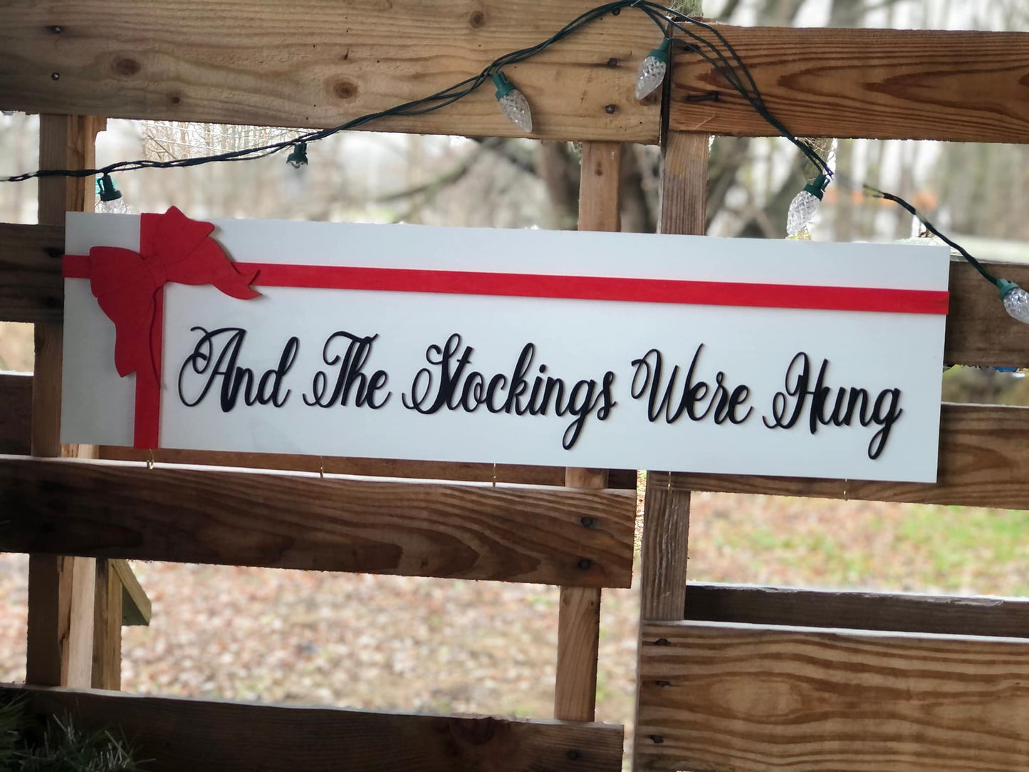 "And the Stockings Were Hung" Stocking Hanger