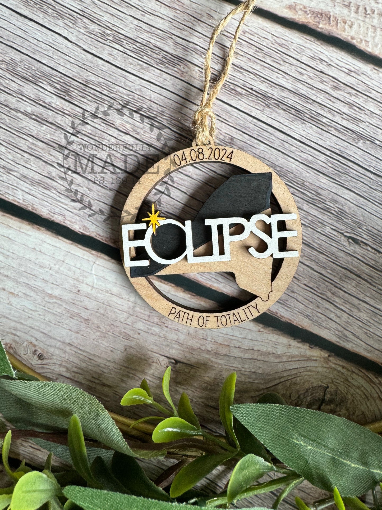 Solar Eclipse 2024 Ornament