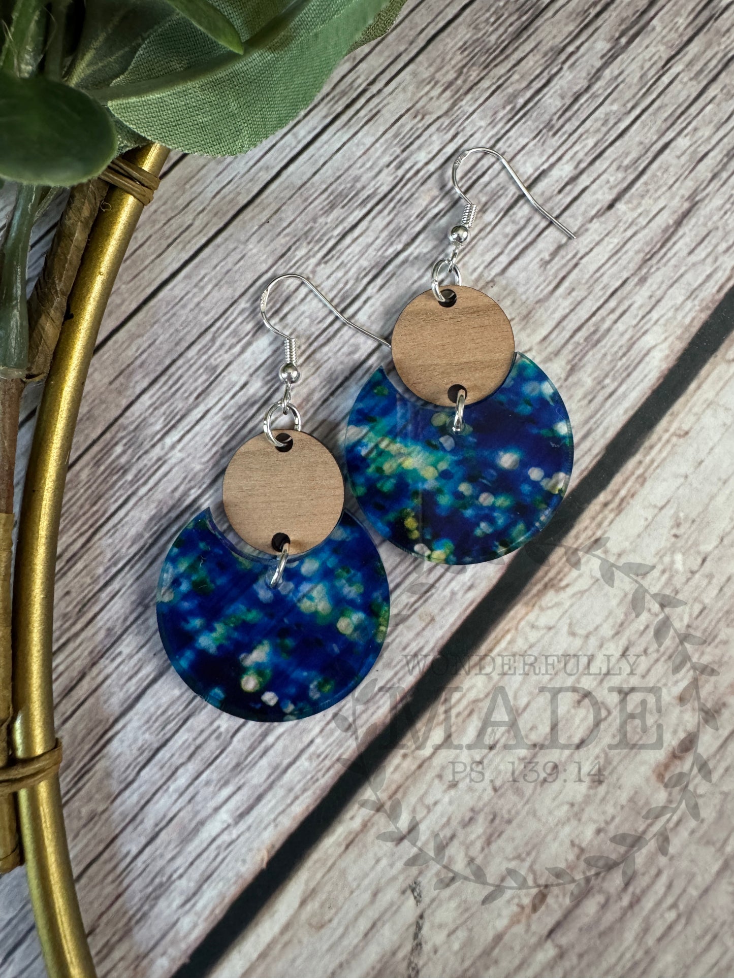 Starry Night Dots-2 Piece Circles