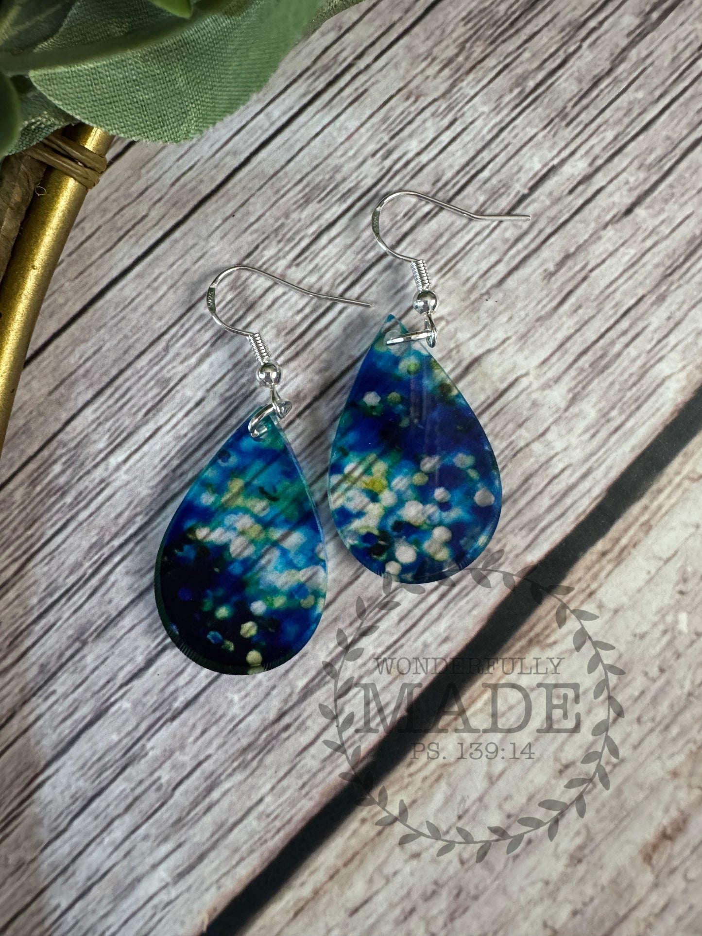 Starry Night Dots-Teardrops