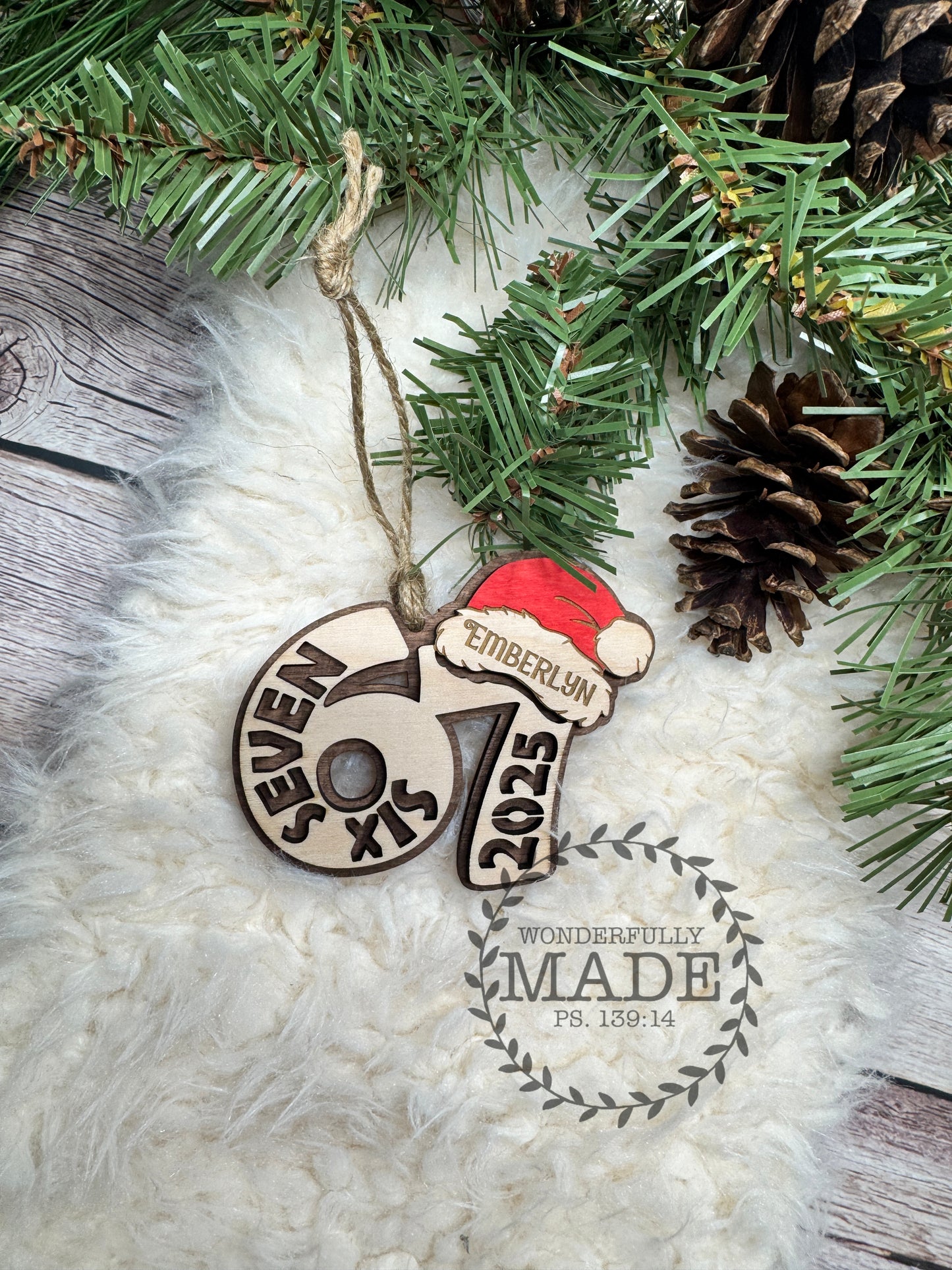 Christmas 6 7 Personalized Ornament