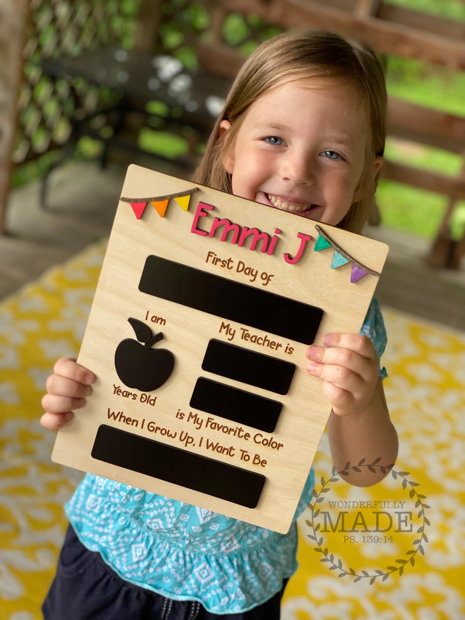 DIY First Day of School Sign