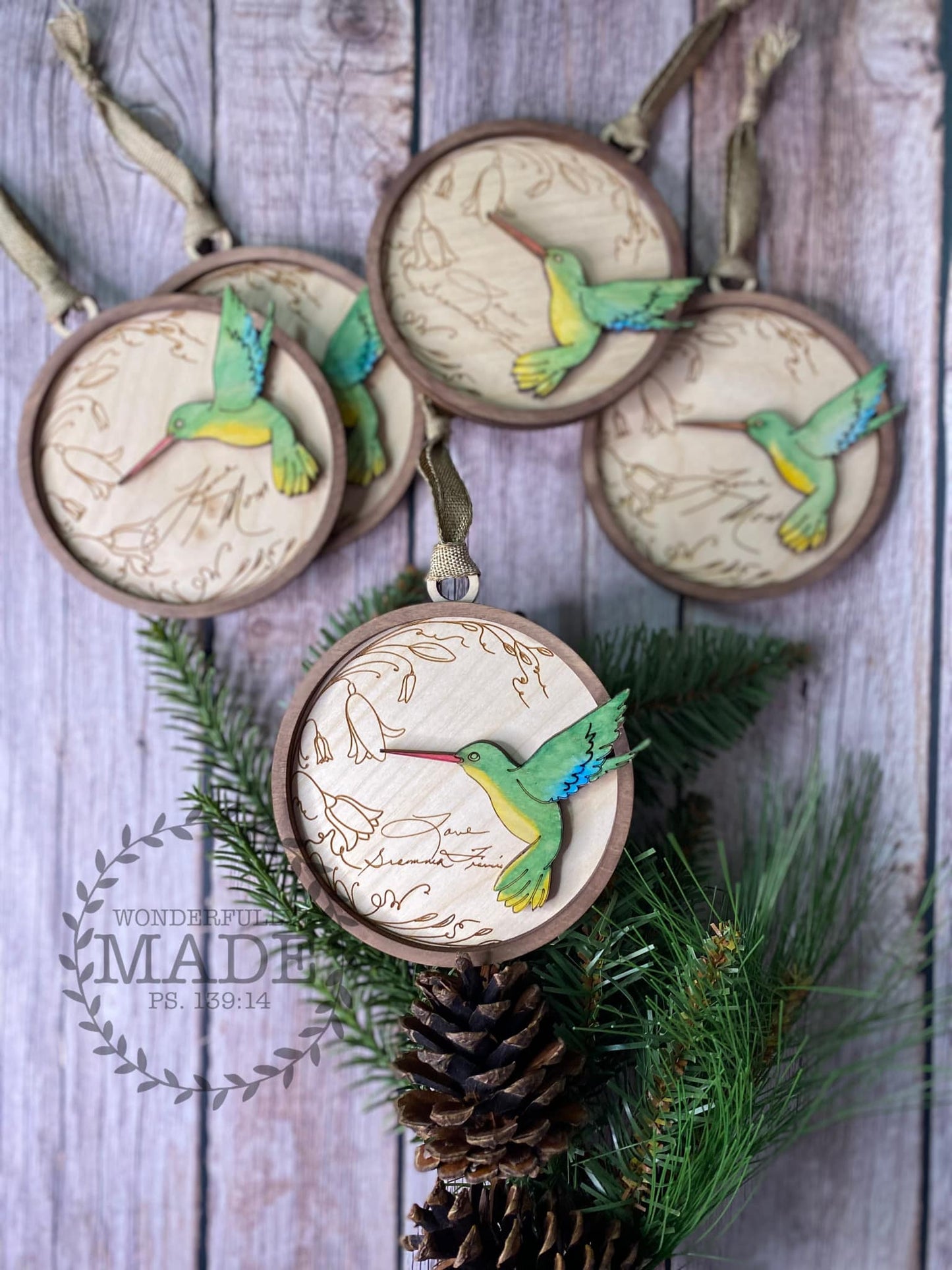 Hummingbird Memorial Ornament