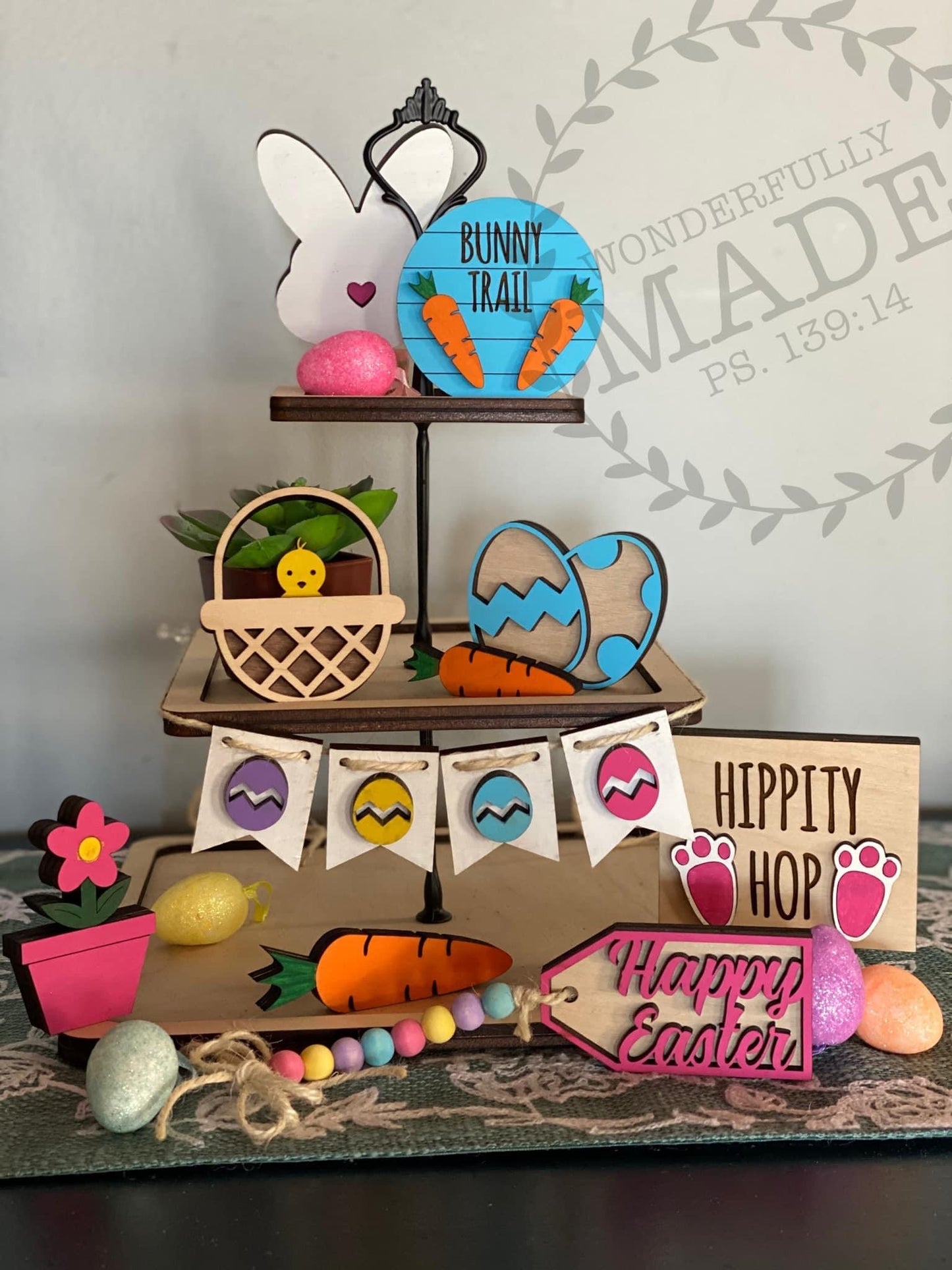 Easter Tier Tray-Bunny