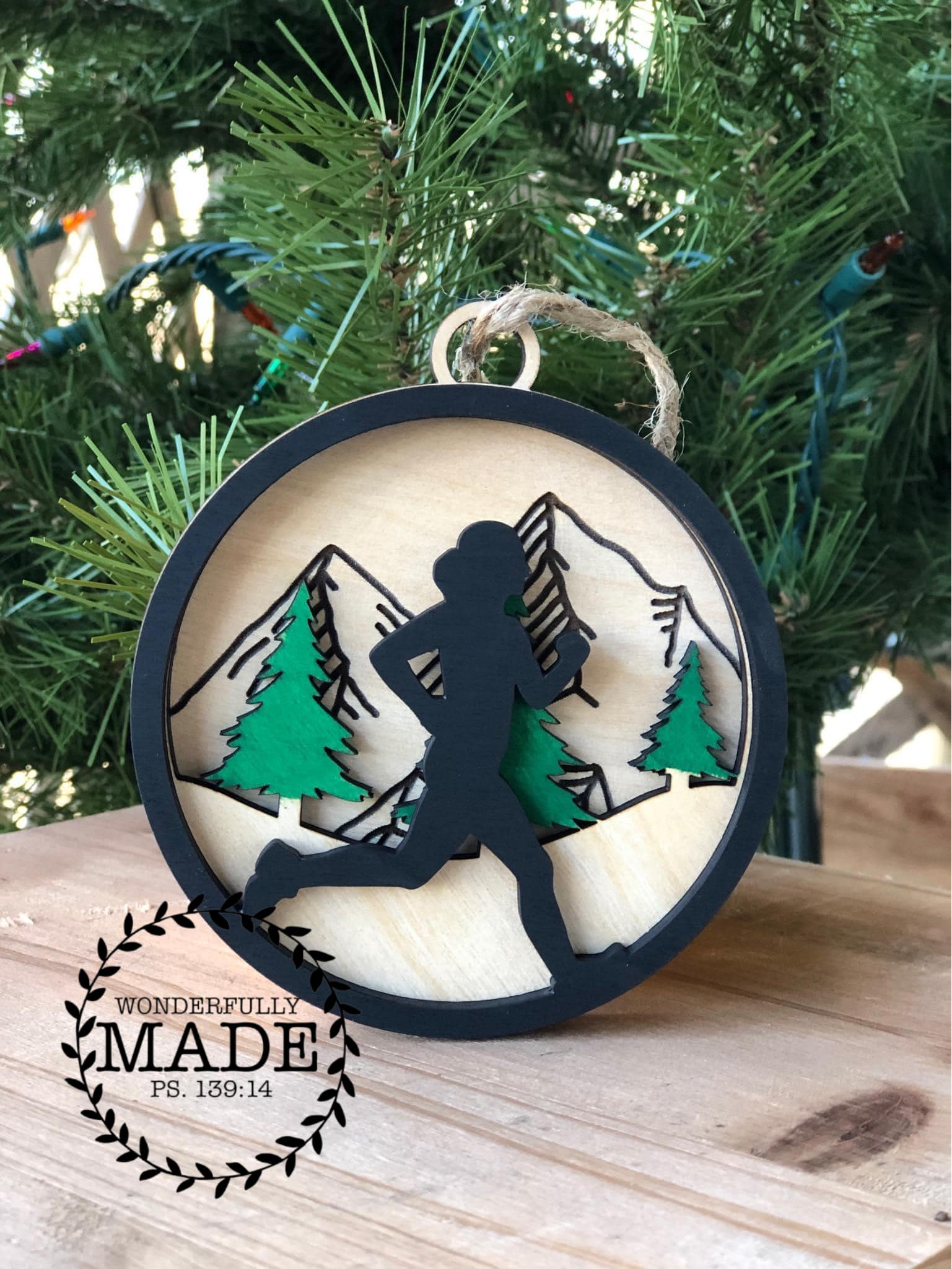 Runner Christmas Ornament 