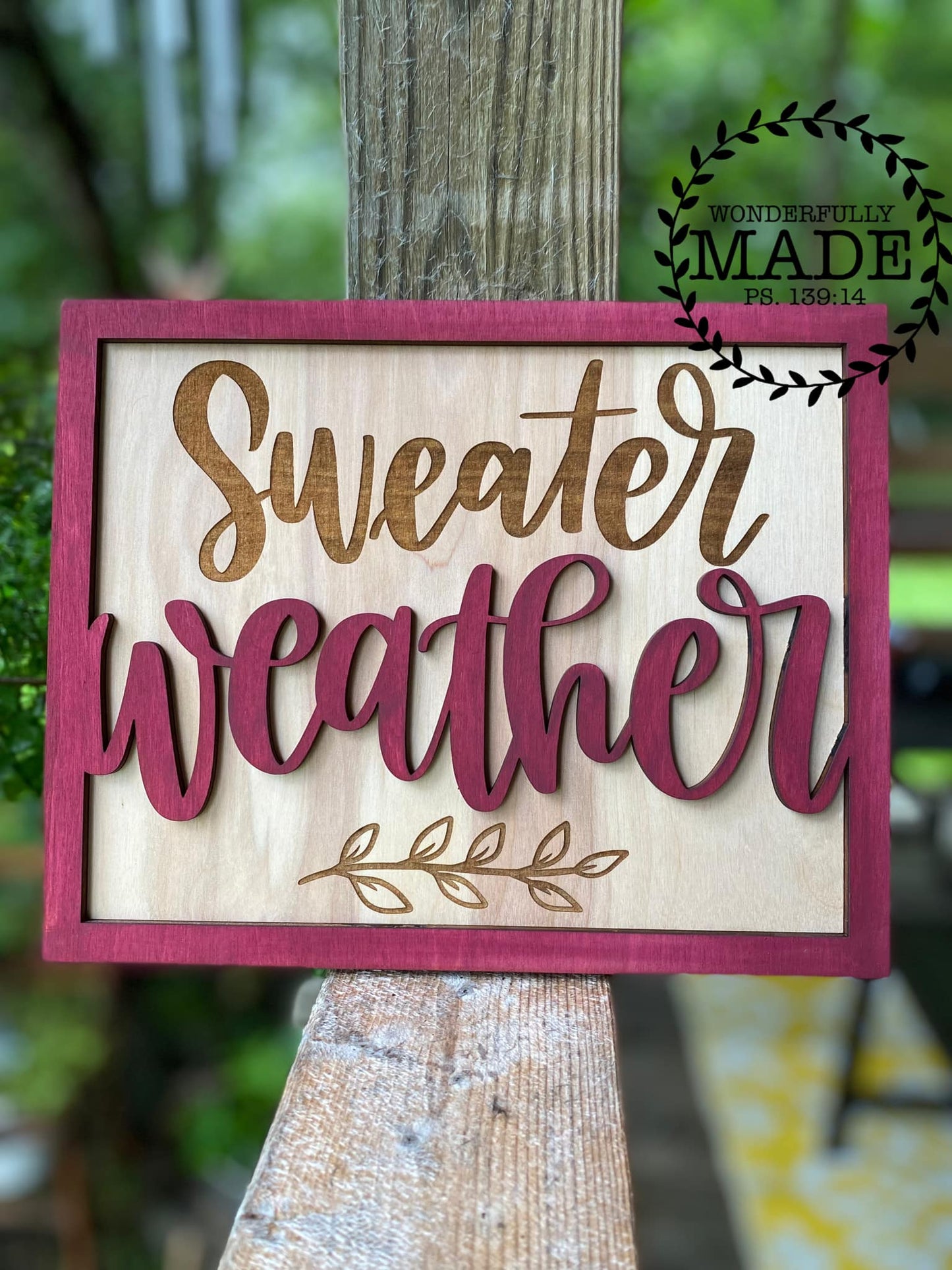 Sweater Weather Tabletop Sign