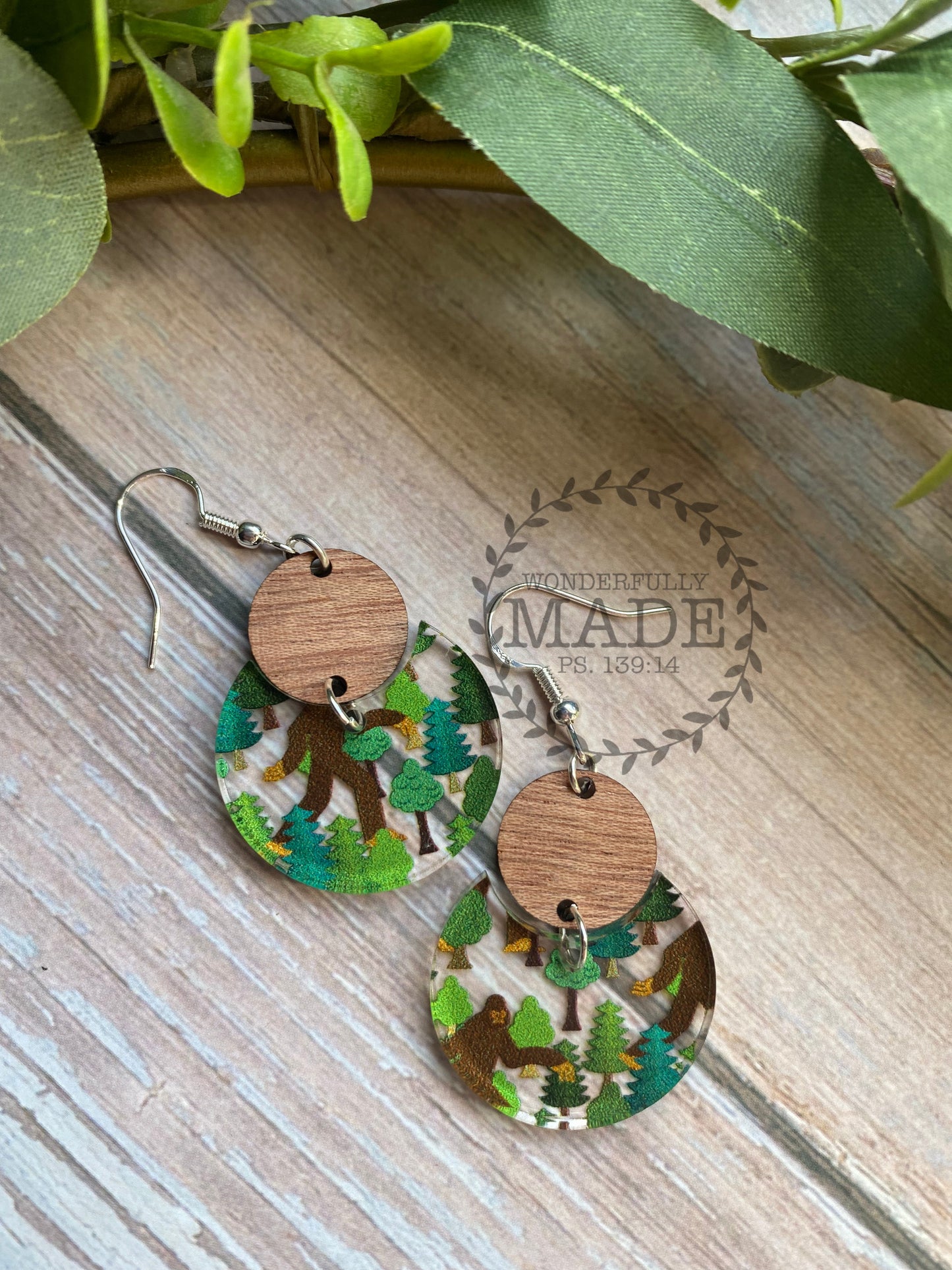 Bigfoot Earrings Version 1