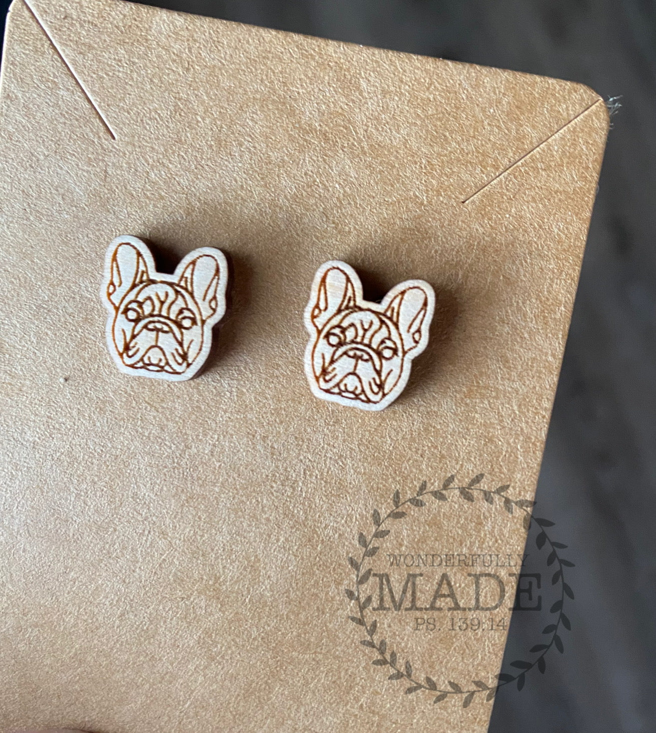 Frenchie Stud Earrings
