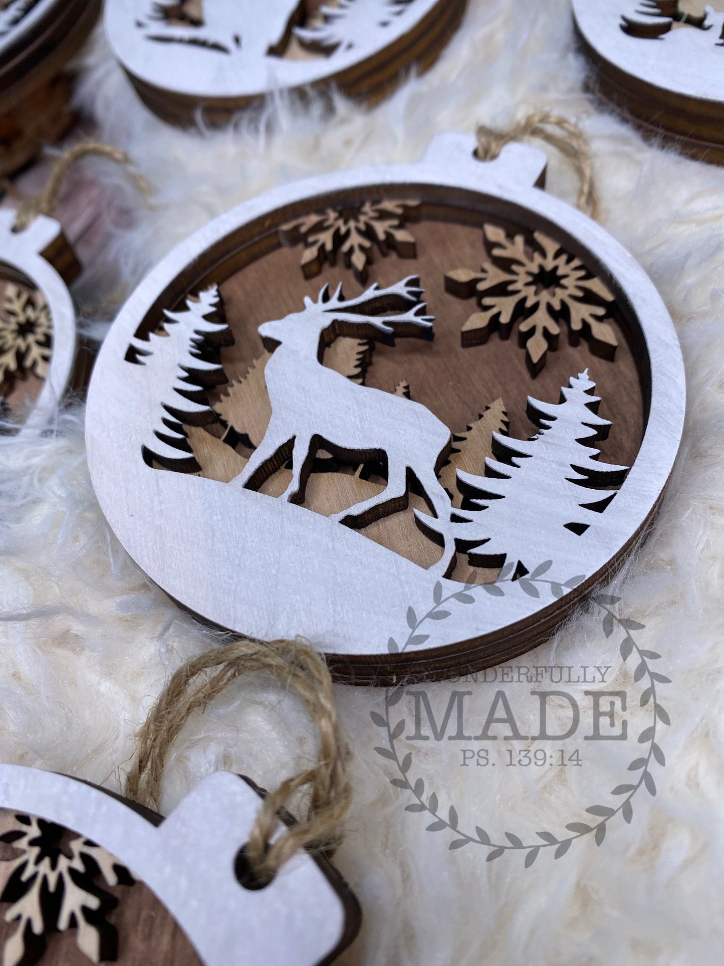 3D Wildlife Ornaments