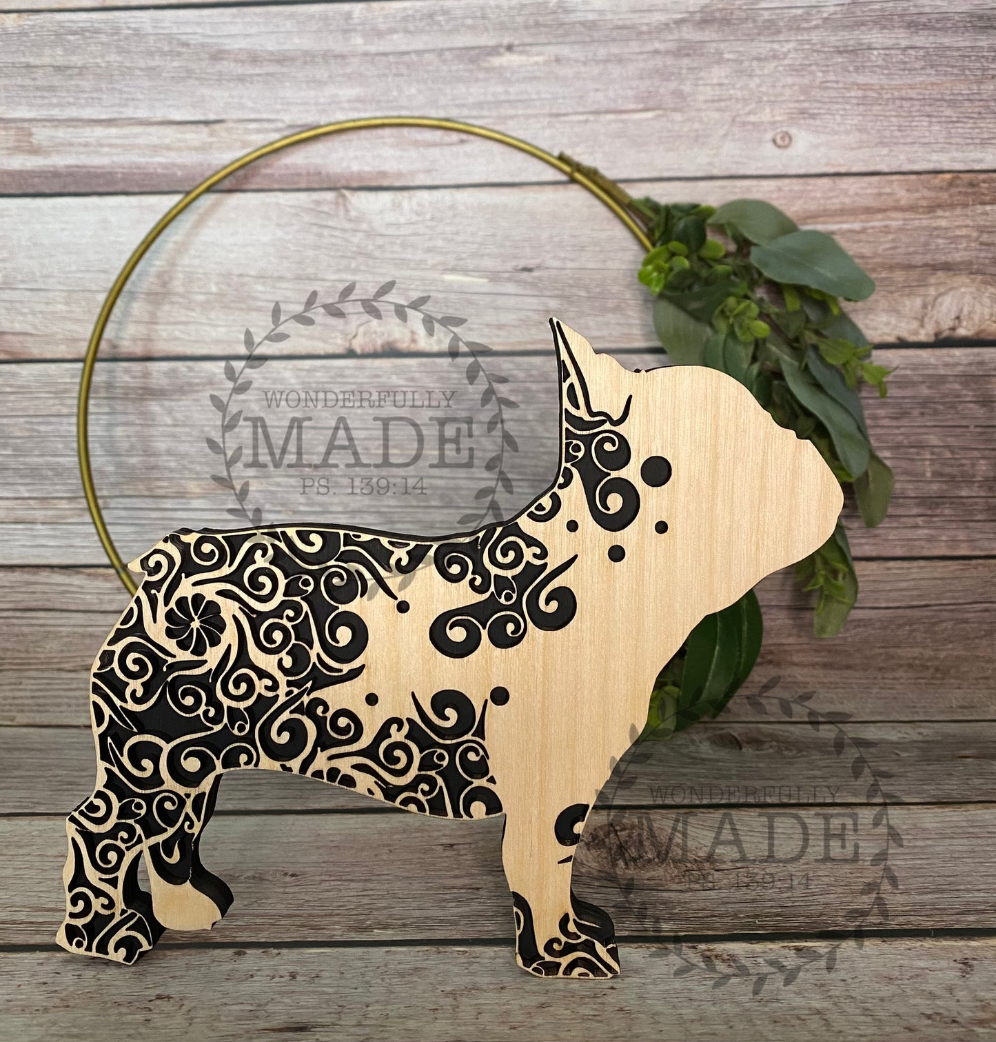 French Bulldog Shelf Decor