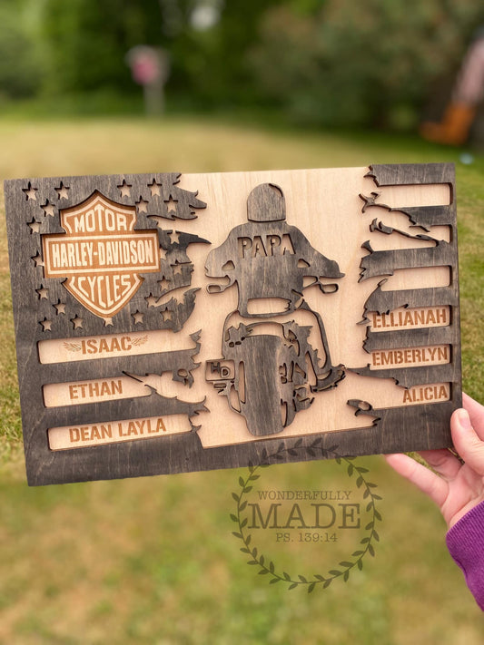 Father's Day Motorcycle Sign