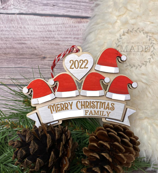 Custom Santa Hat Ornament