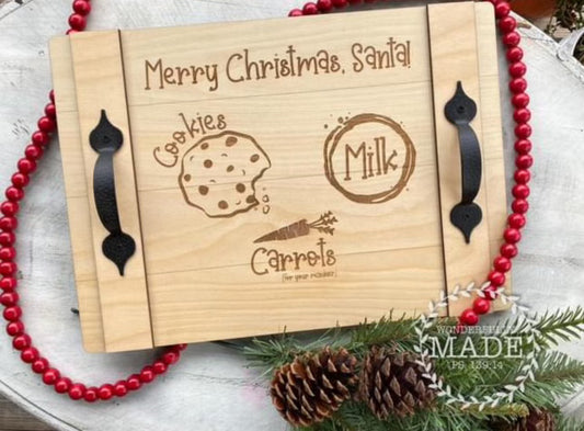 Milk & Cookies for Santa Board
