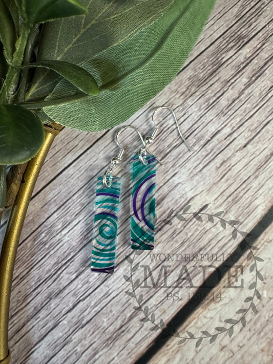 Green 'n Purple Swirls-Bars