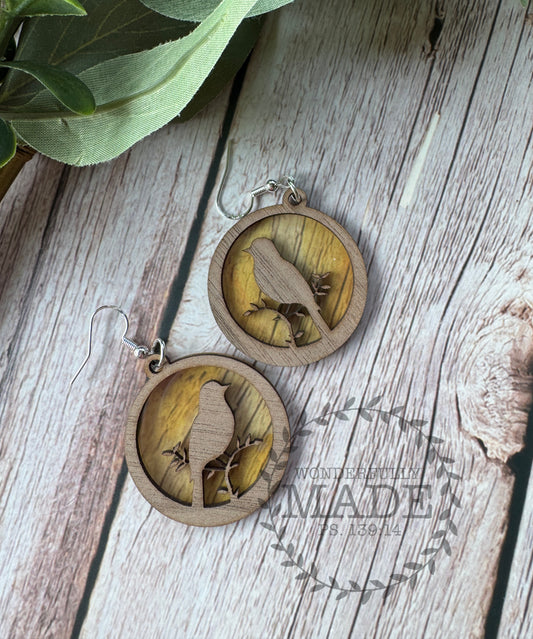 Bird on a Branch Earrings