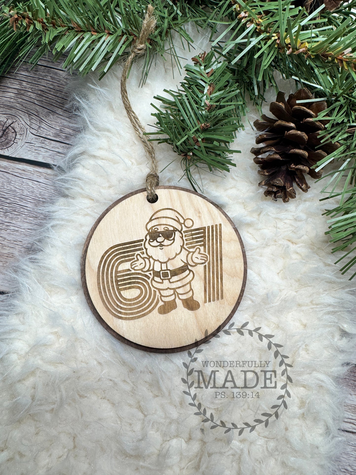 Santa 6 7 Ornament