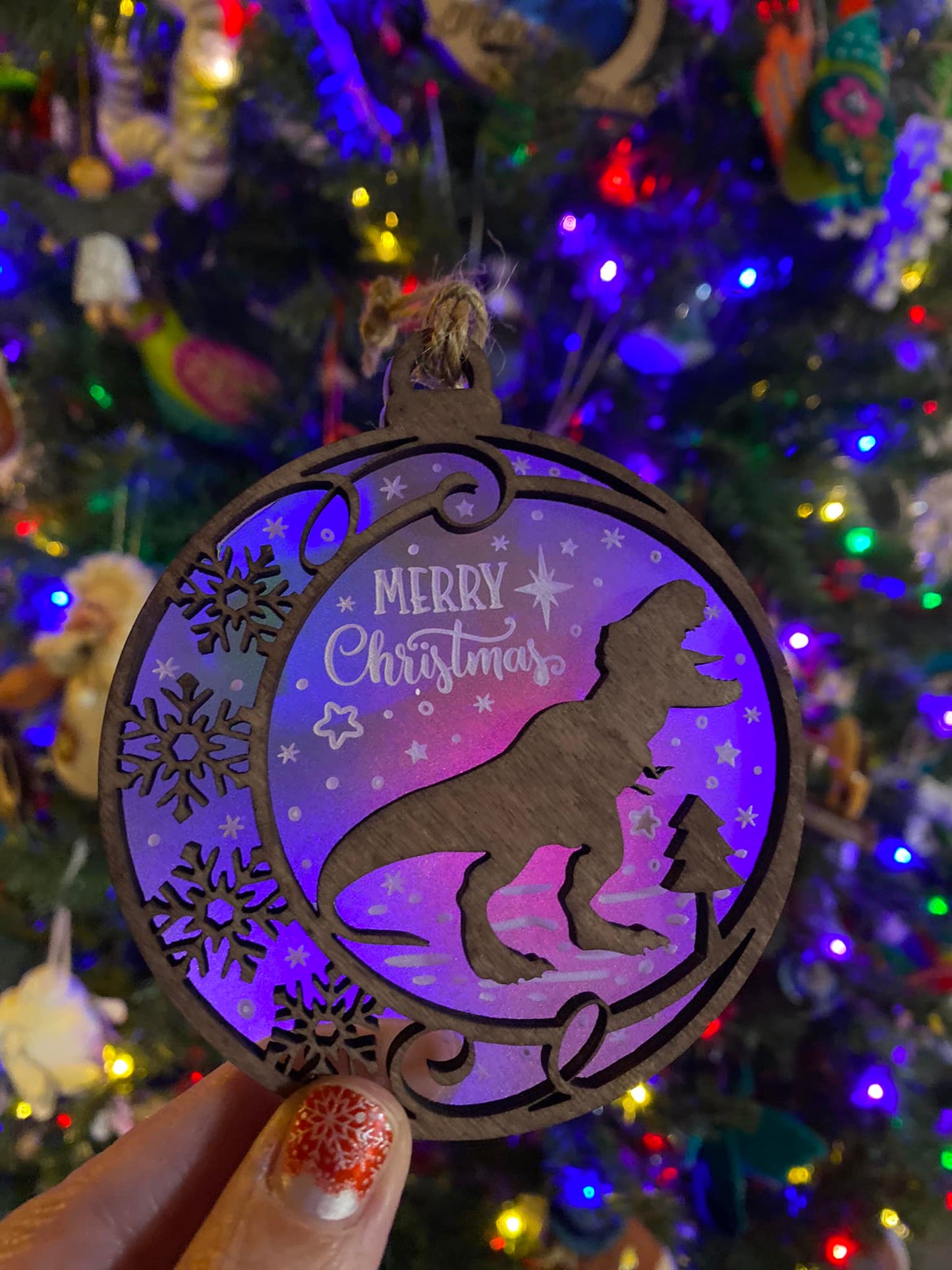 Dinosaur Christmas Ornament