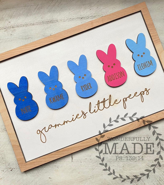 Little Peeps Custom Sign