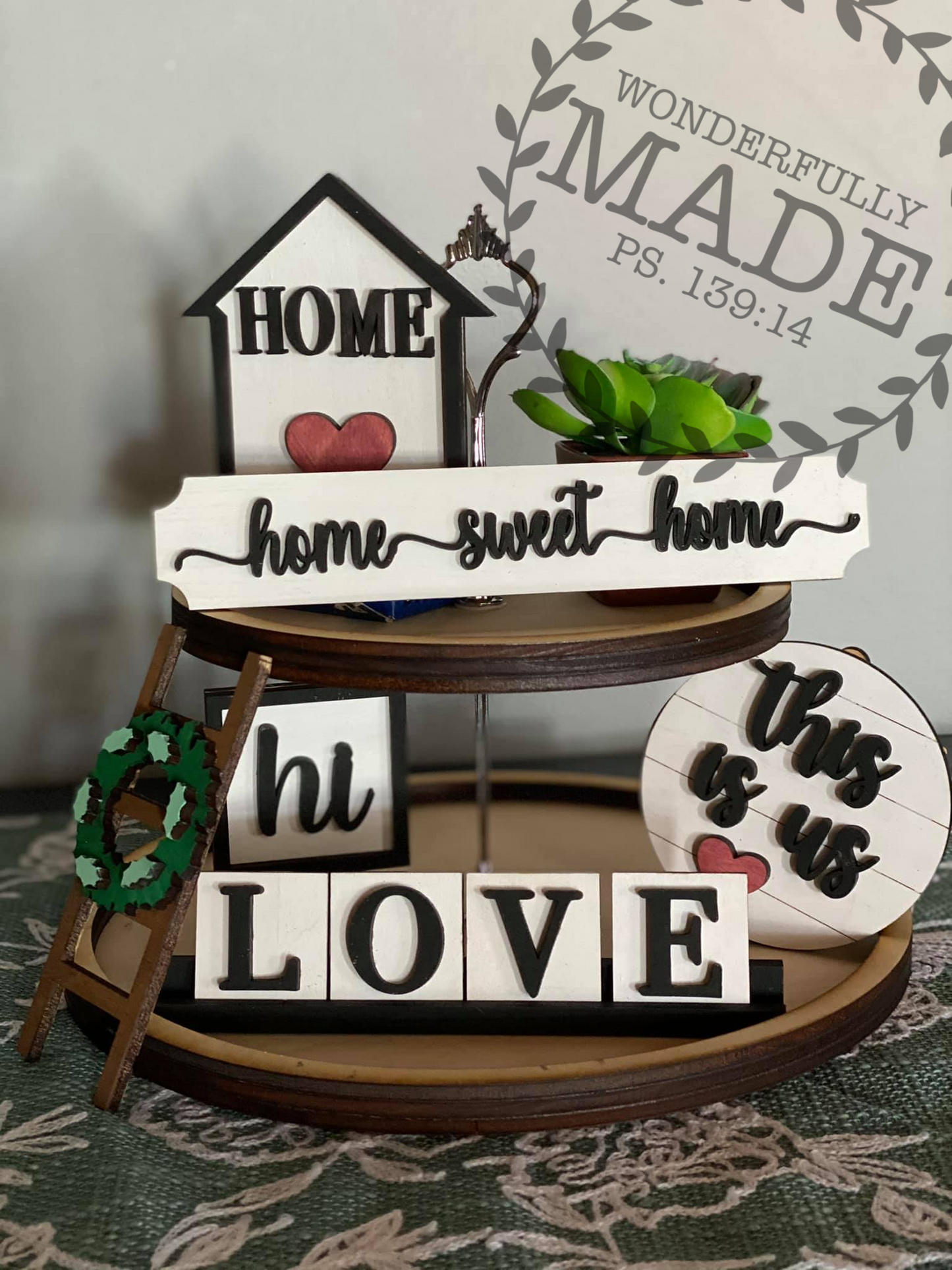 Home Sweet Home Tier Tray Set