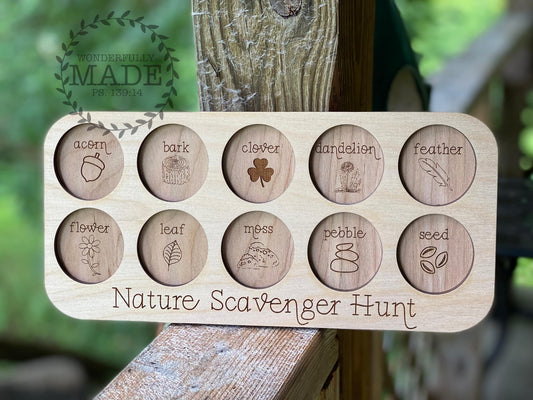 Nature Scavenger Hunt Board