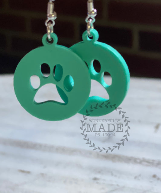 Paw Print Earrings
