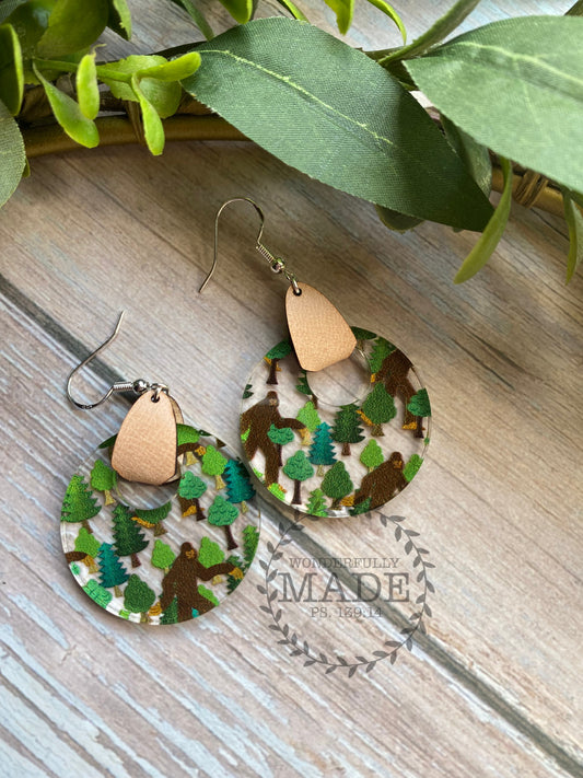 Bigfoot Earrings Version 2