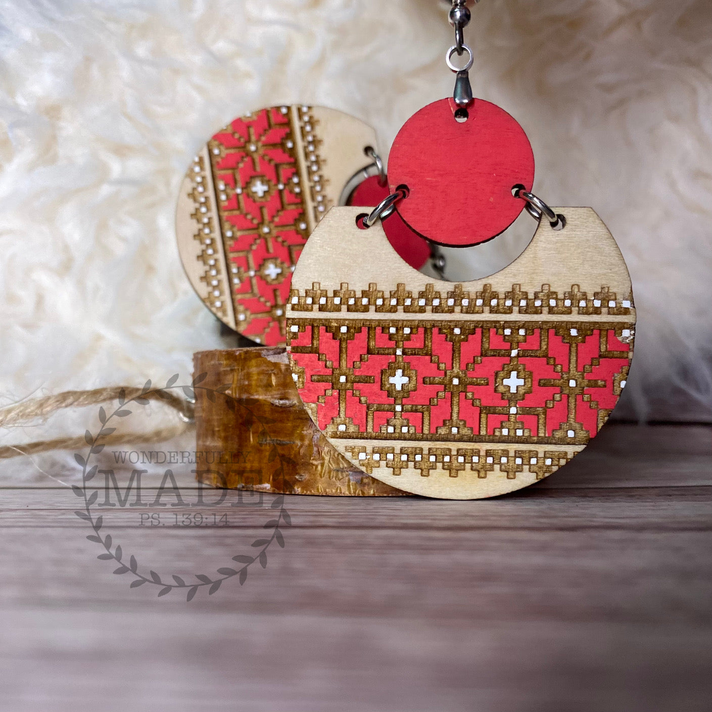 Ugly Sweater Earrings-Snowflakes